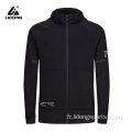 Fashion Mens Reflective Stripe Plain Gym Hoodie Men